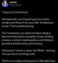 Jacksfilms' callout (Image via X)